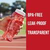 Fun Express 27 oz. Red Plastic Water Bottles - 50 Pieces view 2