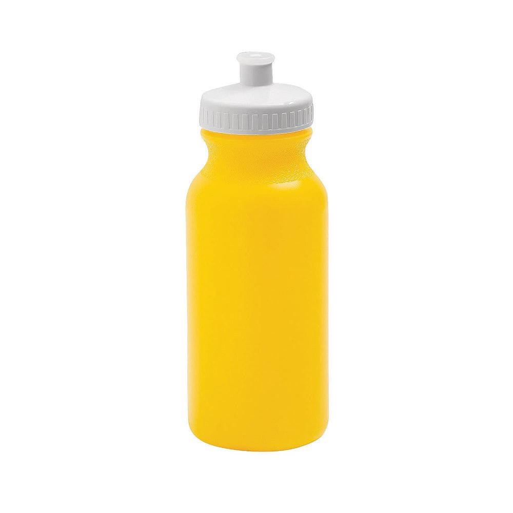 Fun Express 20 oz. Yellow Plastic Water Bottles - 50 Pieces