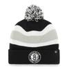 47 NBA Breakaway Cuffed Knit Beanie Hat, Unisex Adult - Brooklyn Nets Black view 1