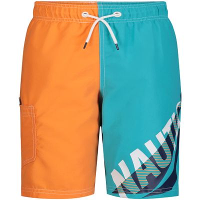 Nautica Little Boys' Swim Trunk with UPF 50+ Sun Protection, Tailwinds Scuba Blue, 4