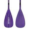 NIXY Full Carbon Fiber SUP Paddle - Adjustable 3 Piece Pro With ABS Blade Edge for Stand Up Paddle Board - Durable, Lightweight Floating (Purple, Large - 94 sq in. Blade) view 3