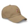 Parrot hat, Embroidered Unisex Baseball hat, Parrot hat for Adults, Parrot Gifts, for Parrot Lovers. Khaki view 2