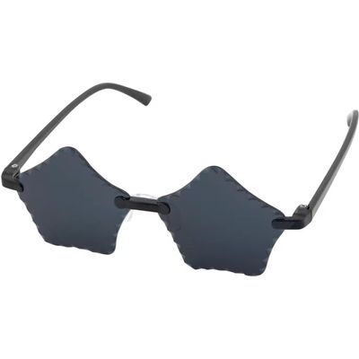 Fun Express Black Rimless Star Sunglasses - 12 Pieces