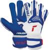 Reusch Attrakt Freegel Gold Sleek Finger Support Goalkeeper Gloves, Blue/White, Size 6 view 1