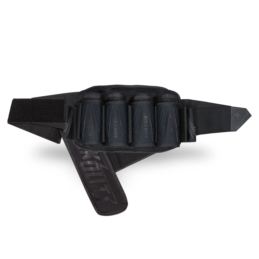 VIRTUE Breakout V2 Strapless Paintball Harness - All Black 4+7