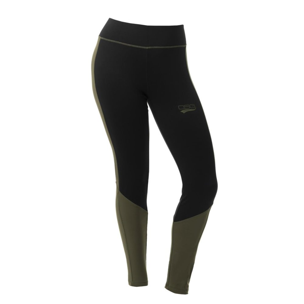 DOING SOMETHING GREAT Women's D-Tech Base Layer Hunting Pants (Black/Olive, X-Small)