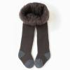 Toddler Kids Baby Girls Cotton Thick Fleece Lined Warm Full Leggings Pantihose Stretchy Basic Full (Coffee, 4-6 Years) view 4