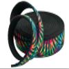 Country Brook Design - Tie Dye Stripes Ribbon on Black Nylon Webbing (1 Inch, 10 Yards) view 4