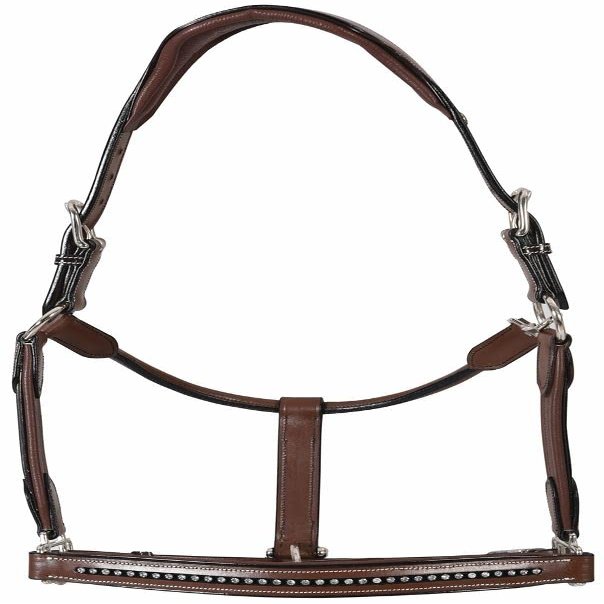 Henri de Rivel Padded Crystal Halter - Australian Nut - Cob