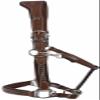 Henri de Rivel Padded Crystal Halter - Australian Nut - Cob view 2