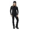 DOING SOMETHING GREAT Women's D-Tech Crewneck Hunting Base Layer Shirts (Black/Olive, X-Large) view 2