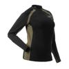 DOING SOMETHING GREAT Women's D-Tech Crewneck Hunting Base Layer Shirts (Black/Olive, X-Large) view 4