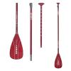 NIXY Full Carbon Fiber SUP Paddle  Adjustable 3 Piece Pro Paddle with ABS Blade Edge for Stand Up Paddle Board  Durable, Lightweight Floating Paddle (Red, Large - 94 sq in. Blade) view 1