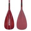 NIXY Full Carbon Fiber SUP Paddle  Adjustable 3 Piece Pro Paddle with ABS Blade Edge for Stand Up Paddle Board  Durable, Lightweight Floating Paddle (Red, Large - 94 sq in. Blade) view 3
