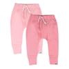 HonestBaby Multipack Honest Pants Joggers Pull on 100% Organic Cotton for Infant Baby and Toddler, Boys, Girls, Unisex, Strawberry Cream, 6-9 Months view 1