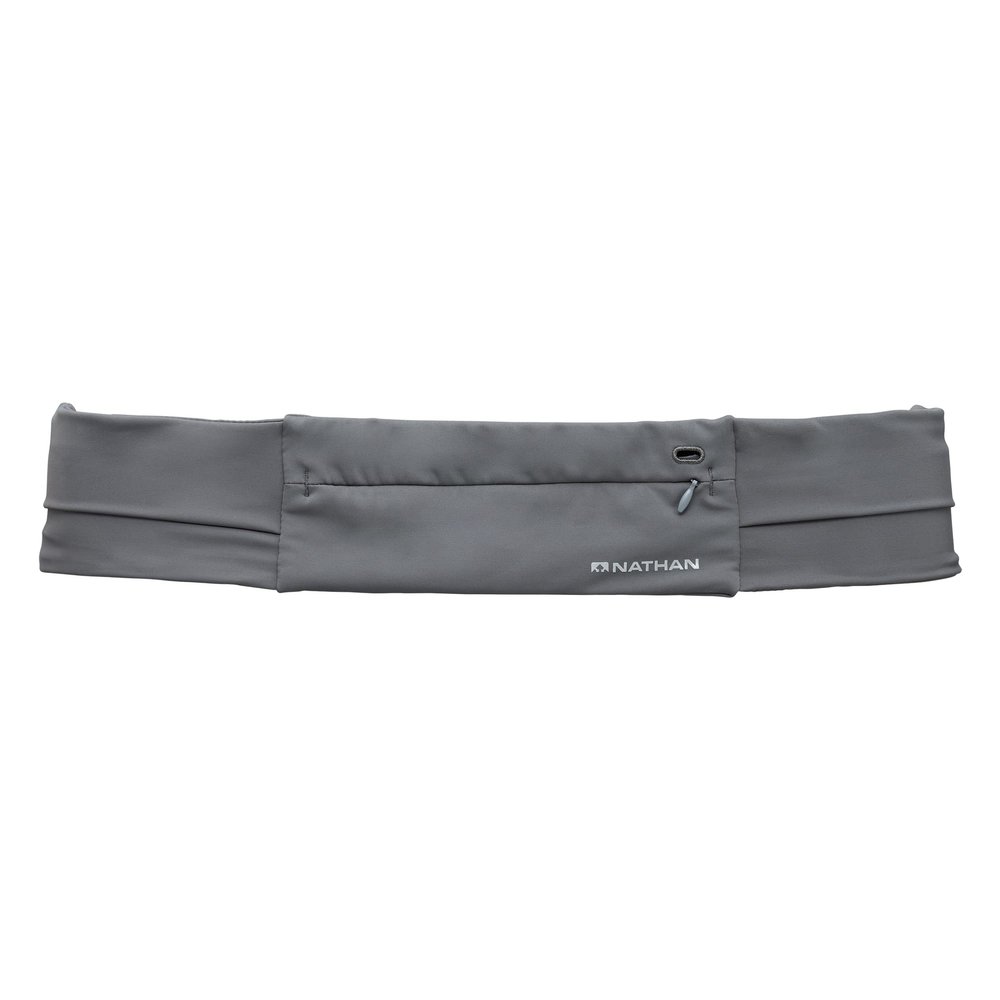 Nathan Running Belt Adjustable Fit Zipster, Zippered, Weather-Resistant Pocket & Two Quick-Stash Pockets for Running Gear, Running Fanny Pack, Walking, Hiking, Gym