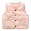 JiaYou Girls Boys Soft Vest Lightweight Warm Outwear with Pockets(Pink,5 Years) view 1