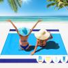 Famstar Beach Blanket Oversized Extra Large 78" X 81",Waterproof Sandproof Beach Blanket 1-7 Adults Lightweight Durable for Travel Camping Hiking Picnic view 1