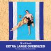 Famstar Beach Blanket Oversized Extra Large 78" X 81",Waterproof Sandproof Beach Blanket 1-7 Adults Lightweight Durable for Travel Camping Hiking Picnic view 2