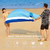 Famstar Beach Blanket Oversized Extra Large 78" X 81",Waterproof Sandproof Beach Blanket 1-7 Adults Lightweight Durable for Travel Camping Hiking Picnic view 3