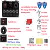 5 Gang Marine Boat Switch Panel Waterproof Toggle Rocker Switch Panel Car Truck Marine Boat RV Digital Voltmeter Display Dual USB 4.2A Charger Port DC 12 Volt Socket 12V 24V view 2