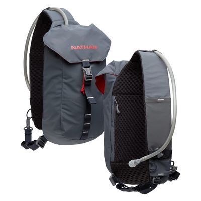 Nathan Limitless 6L Hydration Sling, Two Side Pockets & Small Zipper Stash Pocket for Essential Storage, Breathable & Moisture Wicking