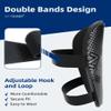 RAYSHARP Shin Guards Soccer Youth - Comfortable and Durable Toddler Kids Soccer Shin Guards with Adjustable Straps for Teenagers Adults Black M view 3