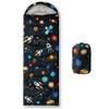 BailiPromise Outer Space Rocket Printed Camping Sleeping Bags,3 Season Warm Weather,Lightweight,Waterproof Sleeping Bags for Adults & Kids,Traveling,and Outdoors,Camping Gear Equipment,31x90inch view 1