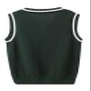 JiaYou Girls Boys Sweater Vest Unisex Cable Knit Cotton Uniform Vest(Green,13 Years) view 2