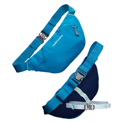 Nathan Limitless 2L Hydration Sling, Two Side Pockets & Small Zipper Stash Pocket for Essential Storage, Breathable & Moisture Wicking