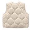 JiaYou Girls Boys Soft Vest Lightweight Warm Outwear with Pockets(Beige,2 Years) view 2