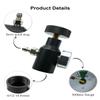 SZRKRLA Paintball Co2 Tank Adapter Compressed Air Fill Station Remote Switch ASA Adapter with 3000psi Gauge Black view 4
