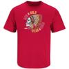 Skull T-Shirt for K C Football Fans (SM-5XL) (Red Short Sleeve, Large) view 1