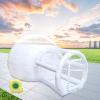 Bubble Tent,Inflatable Tent Grade PVC Clear Eco Dome Camping Bubble Tent W/Fan, Screen House for Patios,Weather Proof Pod,Cold Protection Camping Tent (9.8 x 7.9ft+6.6 x 5.9ft, Translucent A) view 2