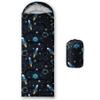 BailiPromise Outer Space Rocket Printed Camping Sleeping Bags,3 Season Warm Weather,Lightweight,Waterproof Sleeping Bags for Adults & Kids,Traveling,and Outdoors,Camping Gear Equipment,31x90inch view 1