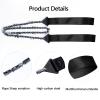 Sucrain Pocket Chainsaw with Paracord Handle, Folding Chain Hand Saw, Emergency Outdoor Survival Gear for Camping, Hunting, Hiking, Cutting Wood & Tree (Black, 11 Teeth, 24'' Long) view 3