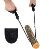 Sucrain Pocket Chainsaw with Paracord Handle, Folding Chain Hand Saw, Emergency Outdoor Survival Gear for Camping, Hunting, Hiking, Cutting Wood & Tree (Black, 11 Teeth, 24'' Long) view 4