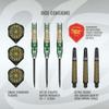 Shot! Darts Steel Tip, Celt Cernunnos (22g/23g/24g), 90% Tungsten Barrel, Front Weighted, Handcrafted Professional Dart Set & Flights Made in New Zealand, Metal Tip for Bristle Dartboard view 3