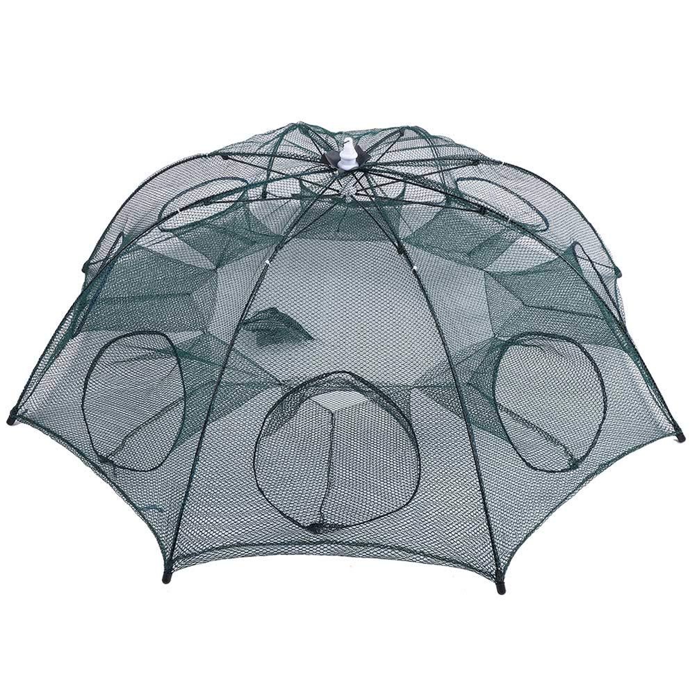 Alvinlite Portable Bait Traps Fishing Nets Foldable - Easy Use Hand Casting Bait Traps Cage Baits Cast Mesh Trap