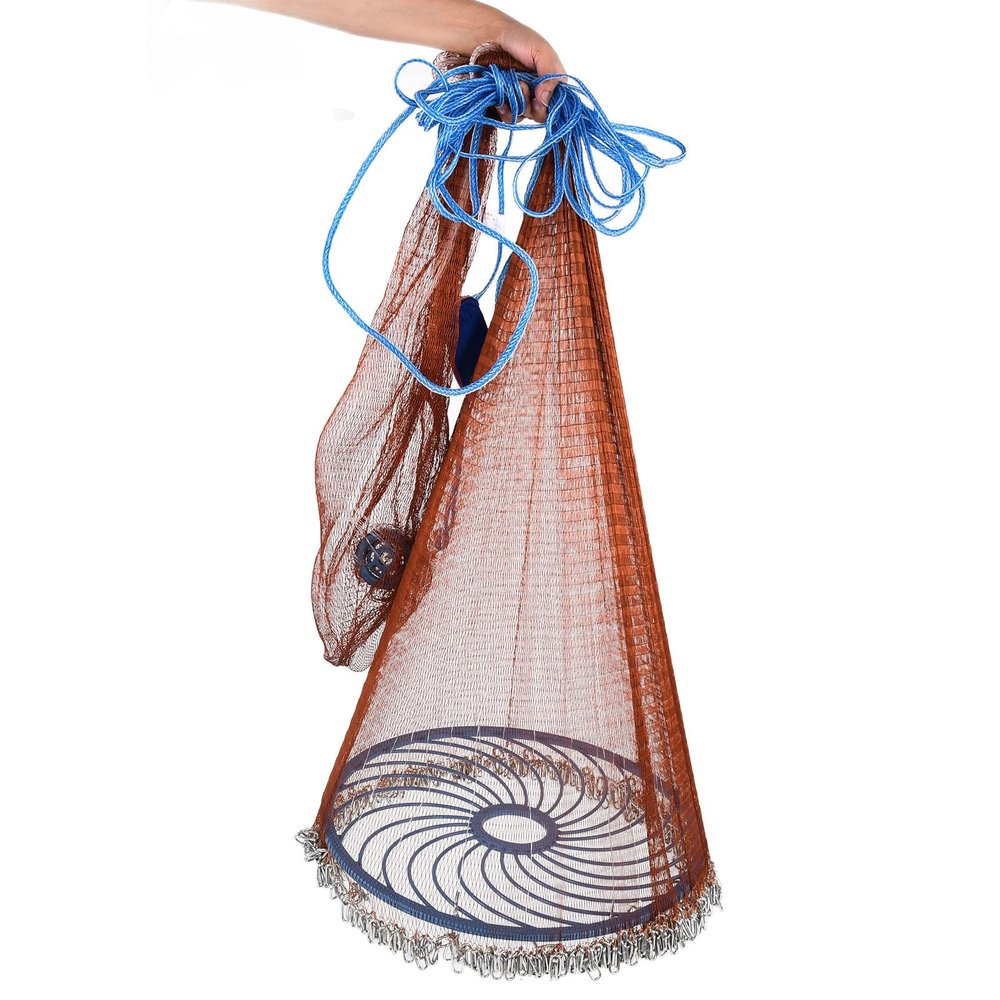 Alvinlite Cast Net Salt Premium American Fishing Cast Nets for Fishing Calibre15.7ft/4.8m