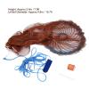 American Fishing Cast Net with with Heavily sinkers for Bait Trap Fish Dia:15.7ft/4.8m view 2