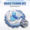 Alvinlite Standard Cast Net for Bait Trap Fish 8ft-16ft Radius Fishing Cast Net 3/8 Inch Mesh Size Throw Cast Net with Heavy Duty Real Zinc Sinker for Freshwater and Saltwater (Dia.4.2M White) view 2