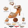 MSMAX Women's Practice Ballroom Dancing Shoes Indoor Performance Latin Dance Shoes for Woman Leopard 8 M US Women view 4