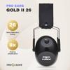 Pro Ears Gold II 26 Ear Muffs, NRR 26, Military Grade Electronic Hearing Protection with DLSC Compression, Gel Ear Seals & Auto Shut Off, Amplifies Sound 8x, Made in USA, Black with Metal Headband view 2