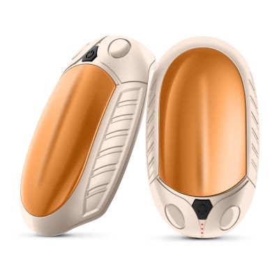 Classic Hand Warmers Rechargeable 2 Pack, AI Temperature Control Pocket Size Electric Handwarmers, Quick Charge Portable Hand Warmer Great Gift for Christmas Outdoors, Hunting, Golf, Camping-Golden