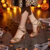 MSMAX Women Latin Dancing Shoes High Heels Character Ballroom Dance Shoe for Women 7.5 M US Women view 3