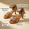 MSMAX Women Latin Dancing Shoes High Heels Character Ballroom Dance Shoe for Women 7.5 M US Women view 4