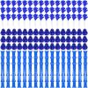 Sosation 144 Pcs Cheerleading Pom Poms Hand Clappers and Thunder Sticks Cheerleading Cheering Sticks Pompoms for Christmas Party Favors Sports Cheers Ball Dance Basketball Football Noisemakers, Blue view 1