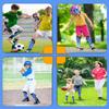 BROTOU Shin Guards Soccer Youth, Soccer Shin Guards for Kids 3-15, Light Weight Adjustable Straps Shin Pads Protection Equipment with Ankle and Leg Calf Protection (S, Blue) view 4