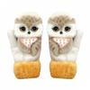 16D Cartoon Animal MittensCute Handmade Knitted Plush Animal Mittens Gloves, Full Fingers Thickening Soft Warm Mittens (red, Child) view 1